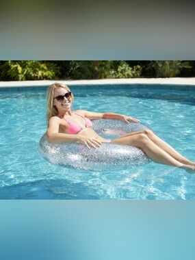 Sun & Sky Brand Beach & Pool Tube Featuring Holographic Glitter Inside. New